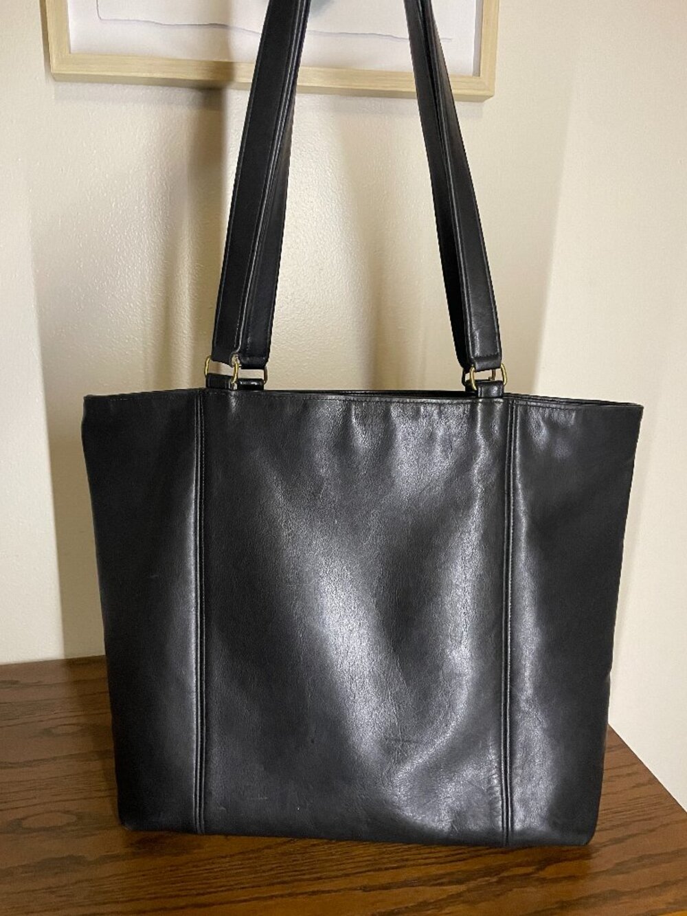 Vintage Coach Light Tote Black